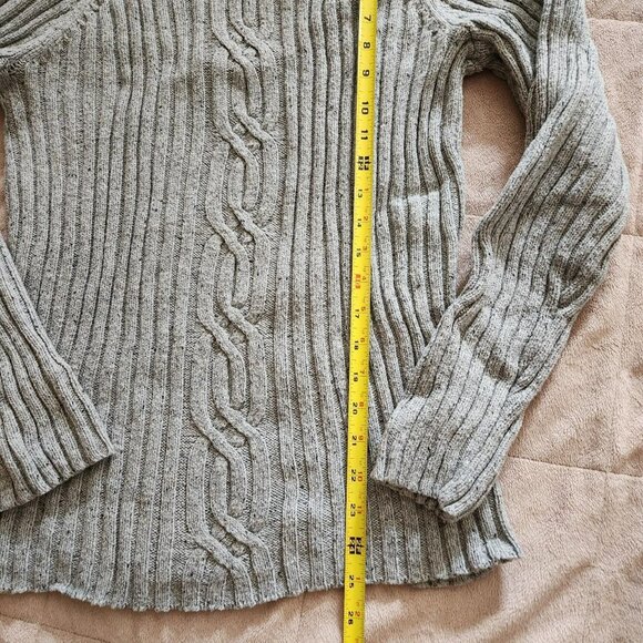 Vintage Y2K Grey Turtleneck Sweater Women Size L - Picture 5 of 7